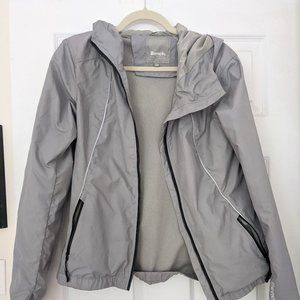 Bench Brand Gray Windbreaker Jacket, Women's Small -- Barely Used